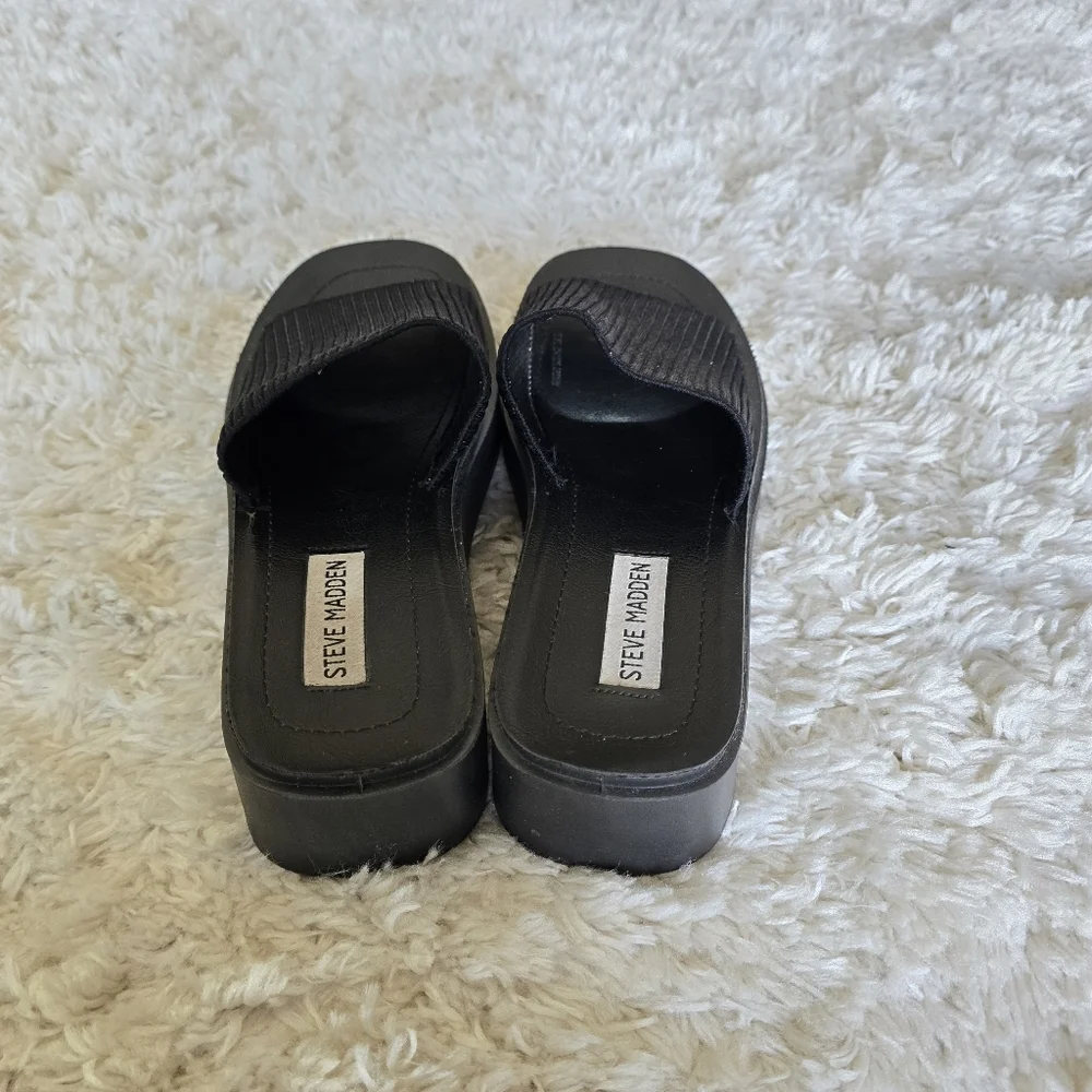 Steve Madden Black Women's‎ Slide Sandals Size 7/8 Blacks Y2k 90s